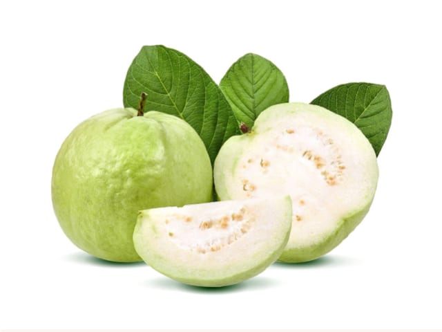 Guava (ripe, raw, with skin) — photograph