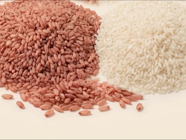 Parboiled rice (Kerala matta / rosematta — milled parboiled rice) — photograph