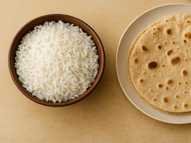 Rice or Chapati — photograph