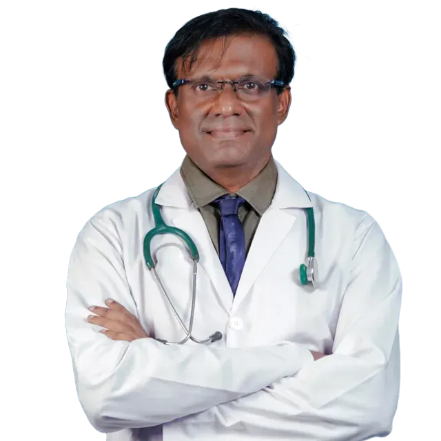 Dr. Dante Ruskin in the intensive care unit at PPK Hospital, Marthandam